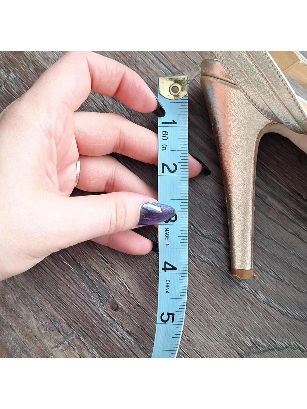 Kate Spade Shiny Nude Open Toe Heel Size 9 - Picture 9 of 9